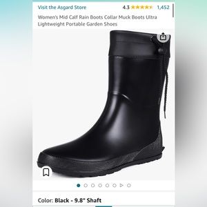 EUC minimalist rain boots size 10-10.5 (EU 41)